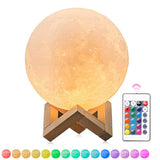 Lampe Lune 3D - Veilleuse avec 16 couleurs - Forily Shop