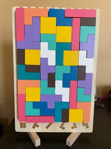 Puzzle Tetris Éducatif en Bois photo review