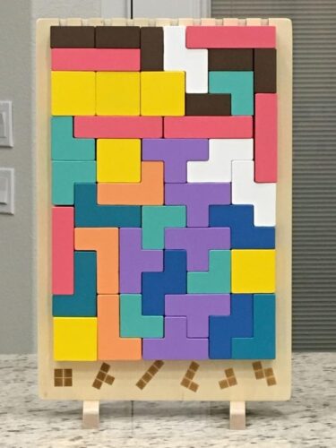 Puzzle Tetris Éducatif en Bois photo review