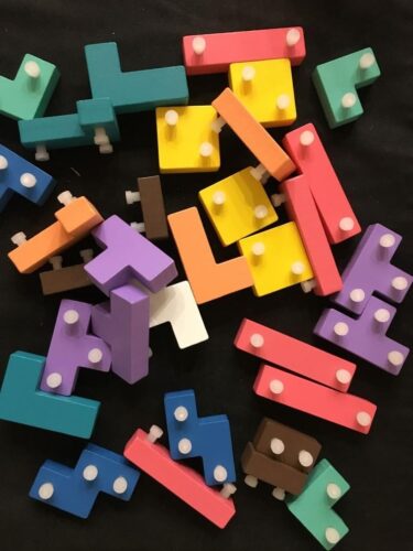 Puzzle Tetris Éducatif en Bois photo review