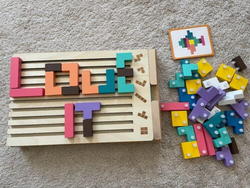 Puzzle Tetris Éducatif en Bois photo review